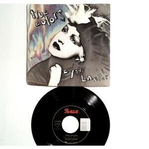 Cyndi Lauper - True Colors 7" Vinyl Record Single Synth-Pop Ballad Gay Anthem